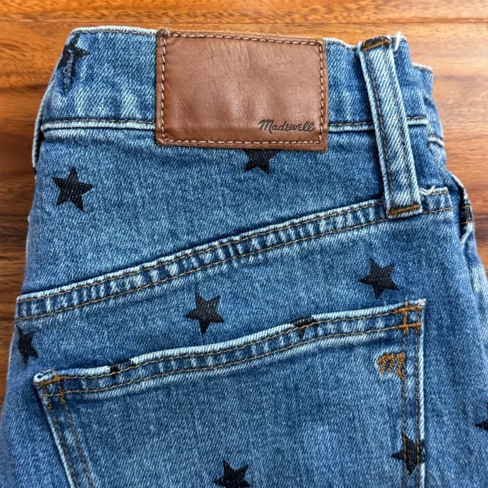 Madewell The High Rise Slim Boy Jean Starry Night Stars Denim Jeans Size 23 - Picture 7 of 8